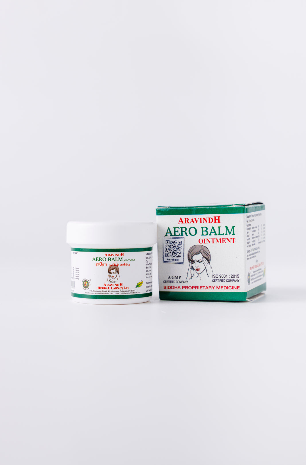 Aerobalm: Herbal ointment relieves body aches and headache symptoms.