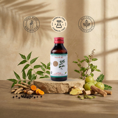 Soothe Digestion & Relieve Discomfort with Karpoorathi Theeneer: A Traditional Siddha Elixir