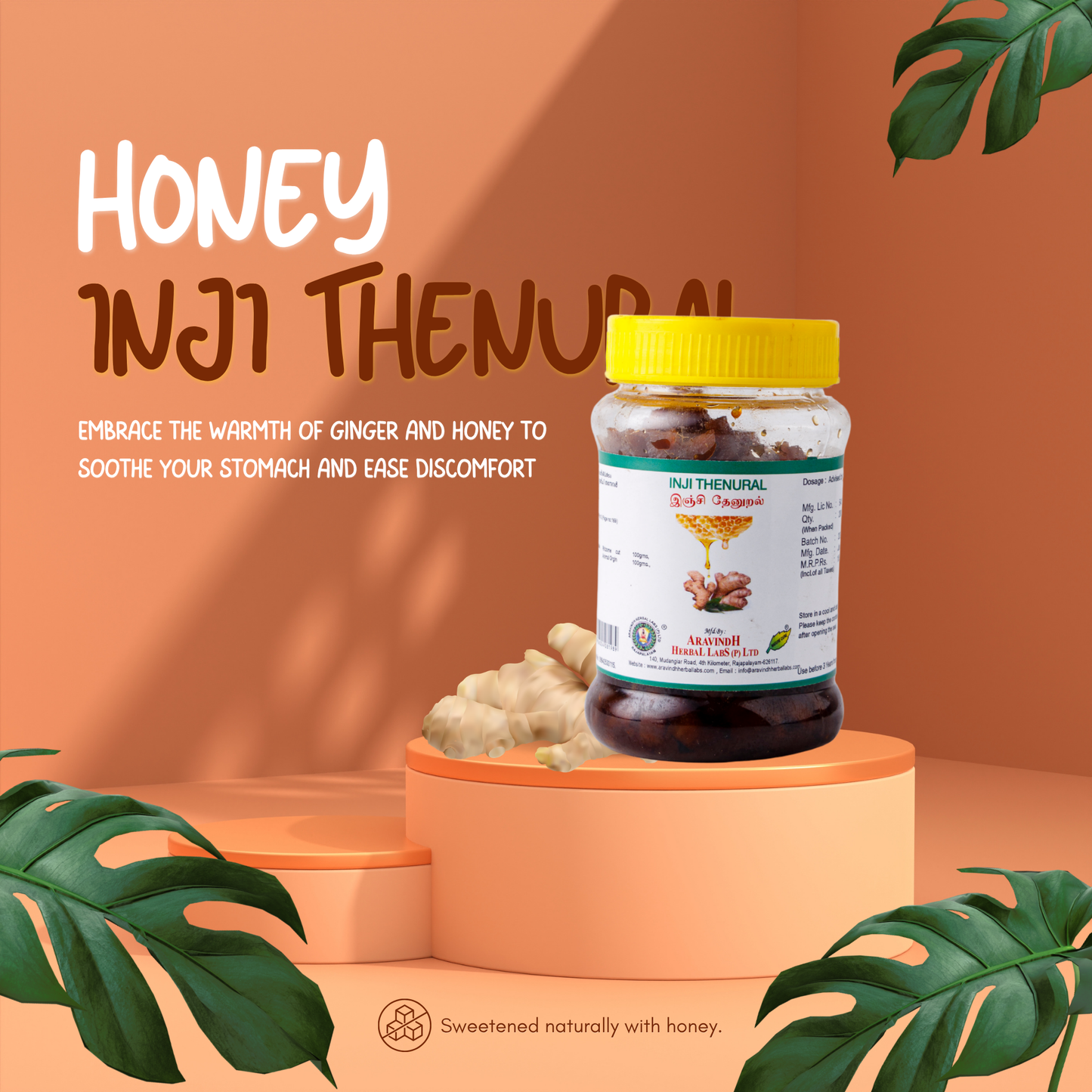 Enhance Digestion & Relieve Aches with Aravindh Herbal Labs' Inji Thenural
