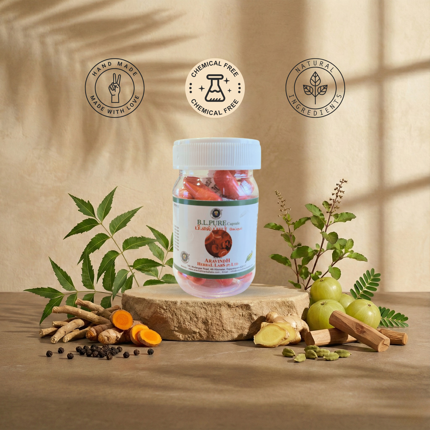 B.L.Pure Capsules – Natural Siddha Support for Detoxification and Overall Wellness
