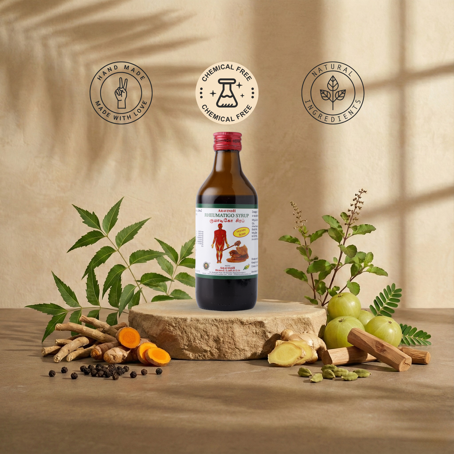 Natural Relief from Joint Pain with Rheumatigo Syrup (Honey)
