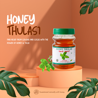 Soothe Respiratory Discomfort with Aravindh Herbal Labs' Honey Thulasi