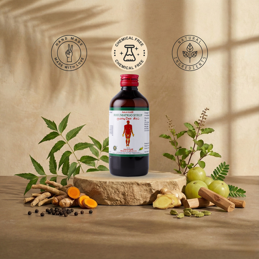 Natural Siddha Support for Joint Comfort & Wellness with Rheumatigo Syrup