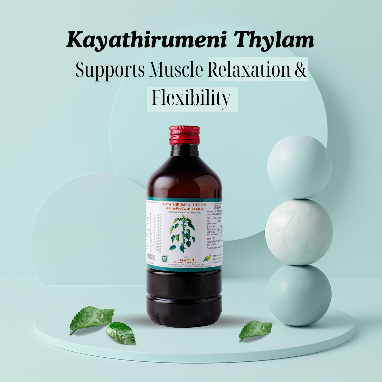 Kayathirumeni Thylam – Traditional Siddha Support for Muscle Comfort and Head Ease