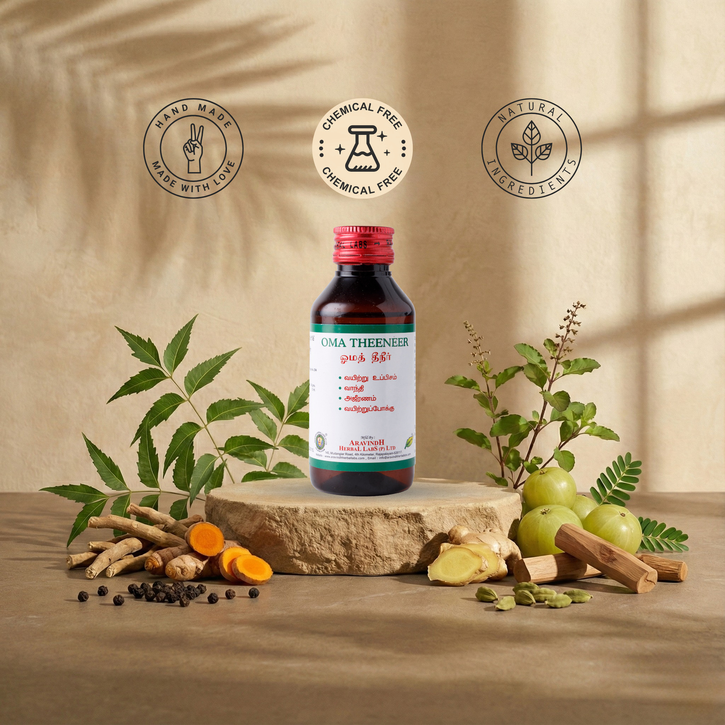 Relieve Gas & Bloating Naturally with Oma Theeneer: A Traditional Siddha Remedy