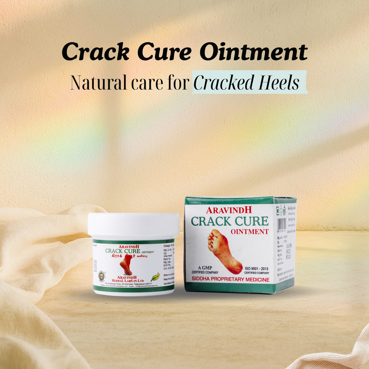 Crack Cure Ointment: Natural Relief for Cracked Heels