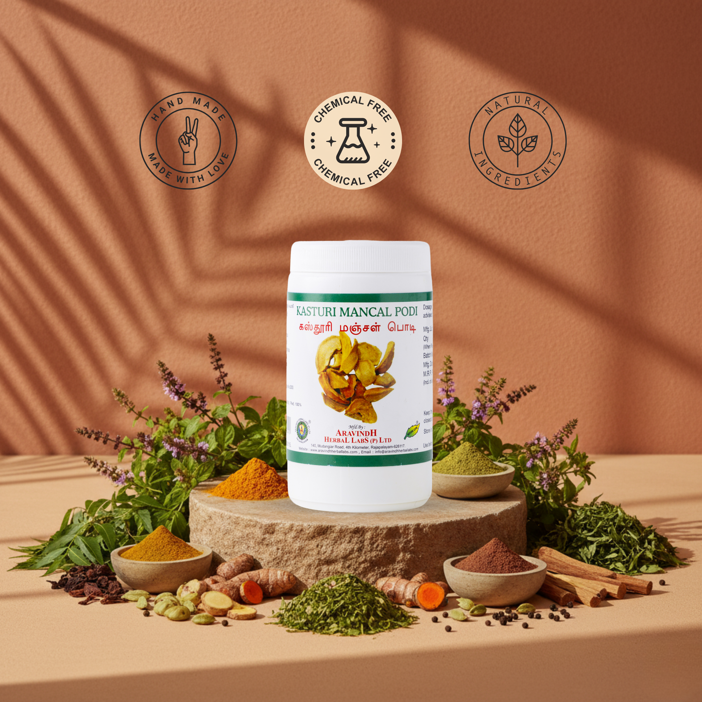Unlock Your Radiance with Kasthuri Manjal Podi: Natural Beauty Formulation