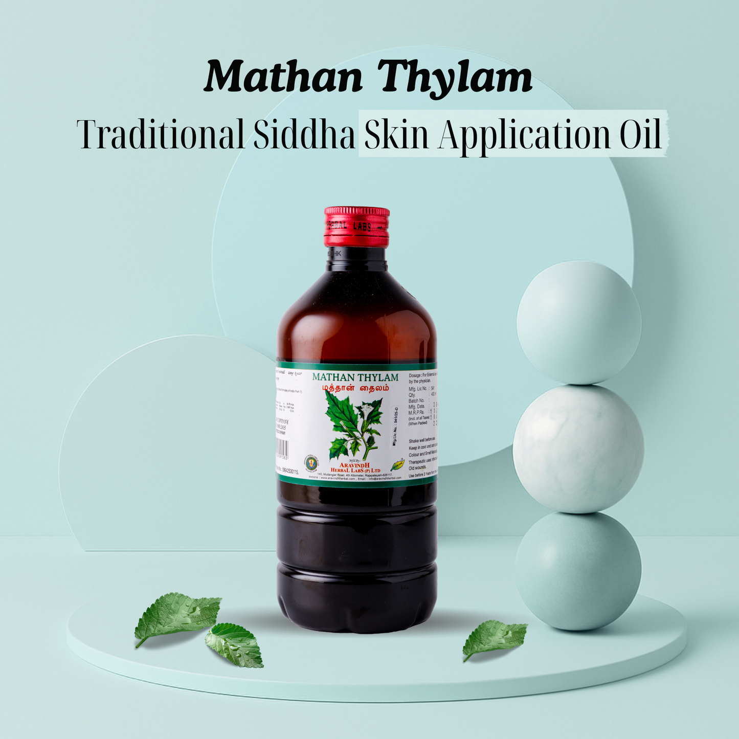 Mathan Thylam – Siddha Support for Skin Wellness and Wound Care