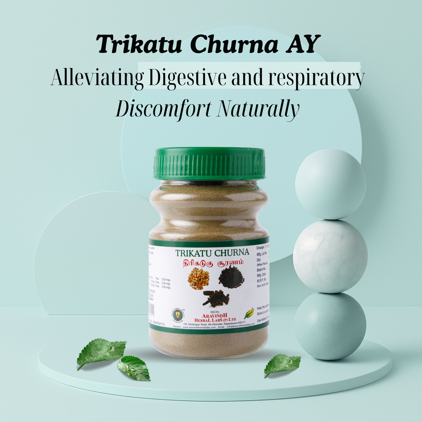 Trikatu Churna Ay: Traditional Ayurvedic Herbal Blend for Digestive and Respiratory Wellness