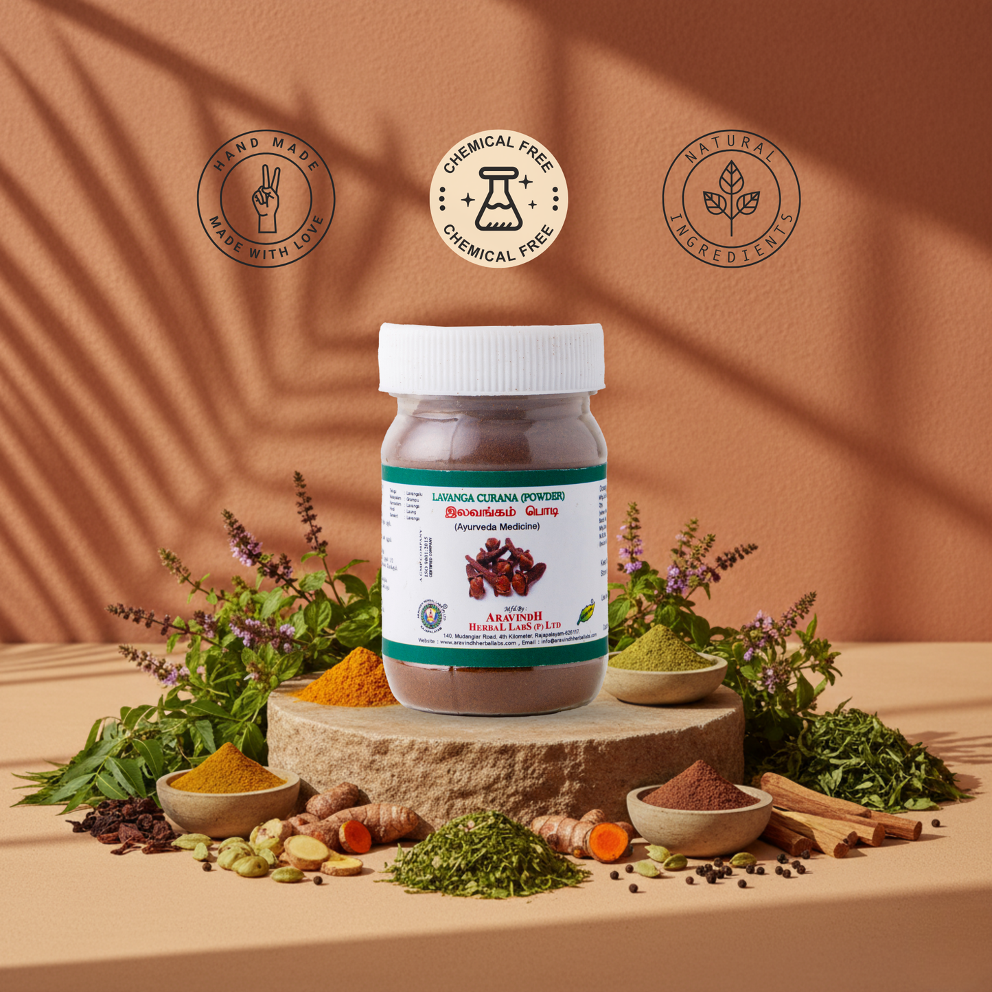 Natural Digestive & Toothache Support: Kirambu Podi (Clove)
