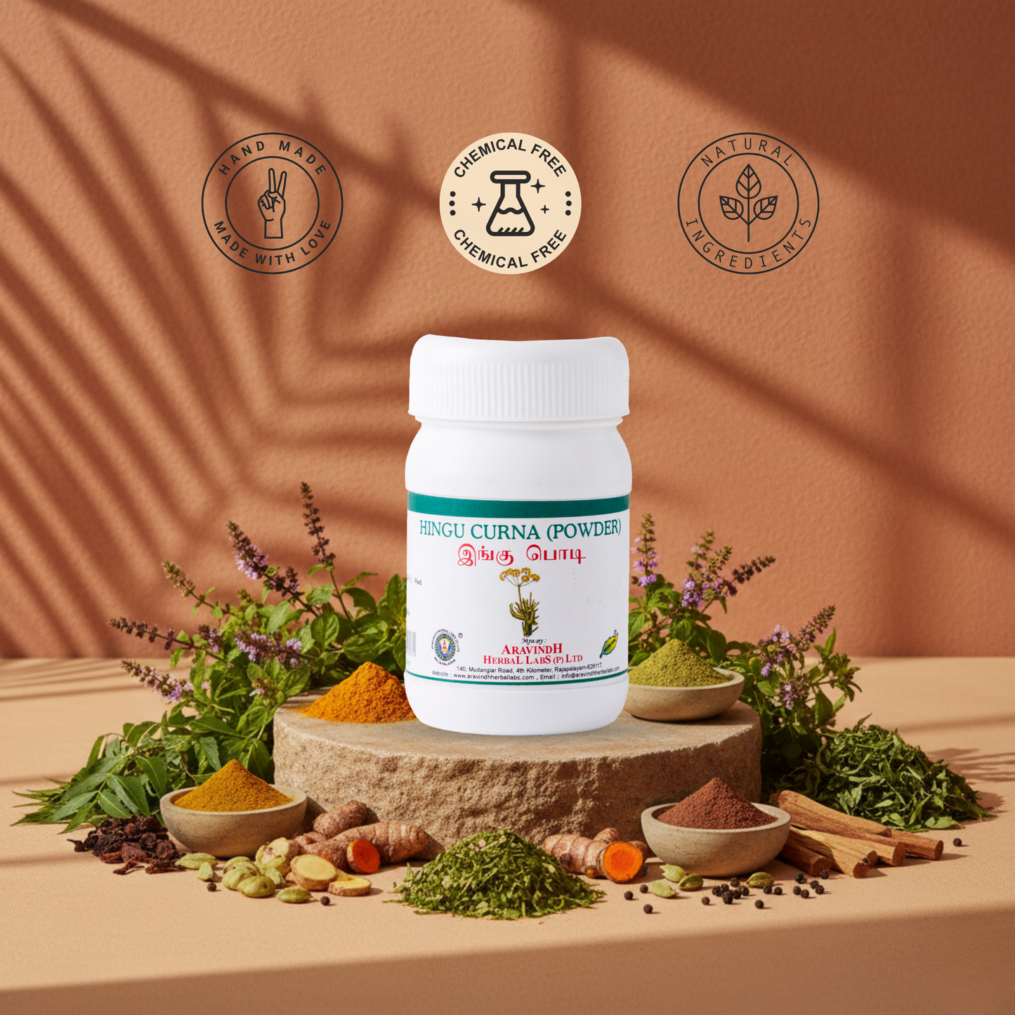 Enhance Digestion & Ease Gas Discomfort: Hingu Curana (Perungayam Podi)