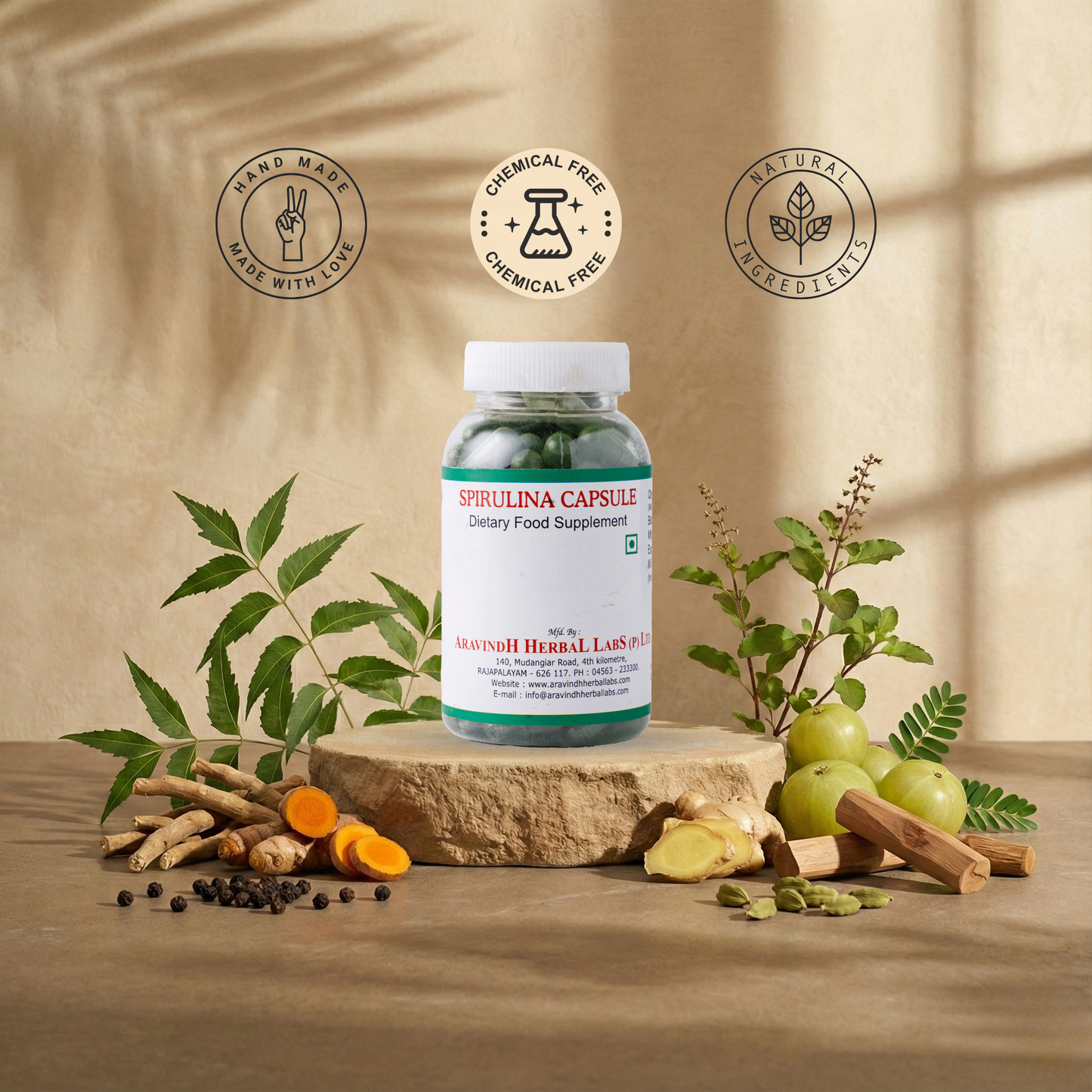 Support Immunity & Vitality with Spirulina Capsules: A Siddha Superfood for Enhanced Well-being