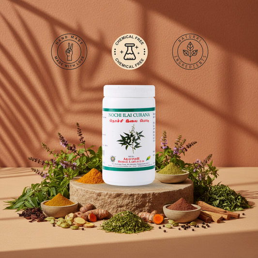 Support Natural Comfort with Nochi Ilai Podi (Five-Leaved Chaste Tree Powder)