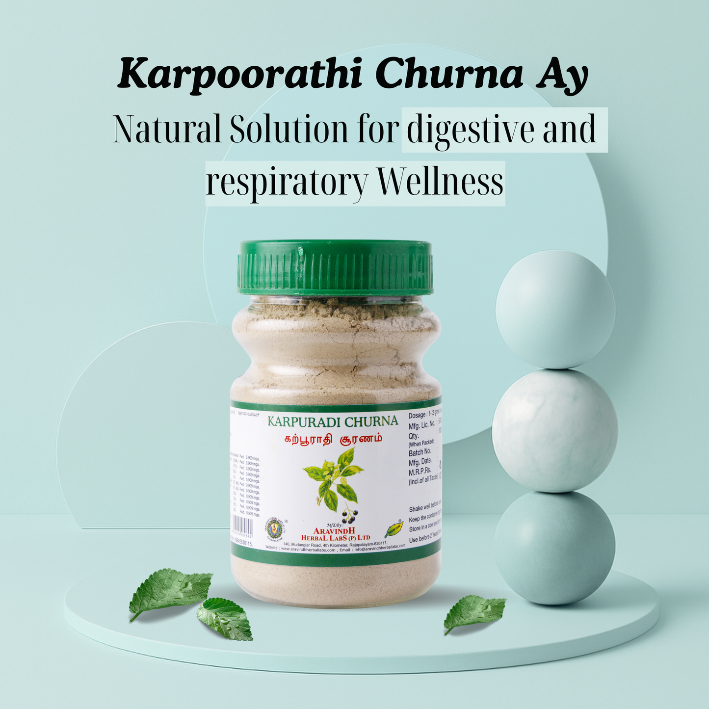 Karpuradi Churna Ay: Traditional Ayurvedic Herbal Blend for Digestive and Respiratory Wellness