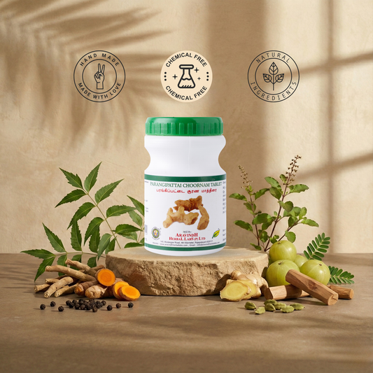 Parangi Pattai Choornam Tablet: Traditional Siddha Support for Skin Wellness