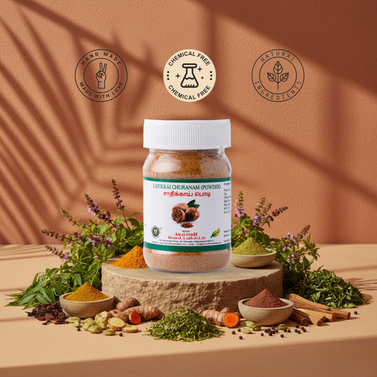 Find Digestive & Sleep Support: Catikkai Churanam (Jathikkai Podi)
