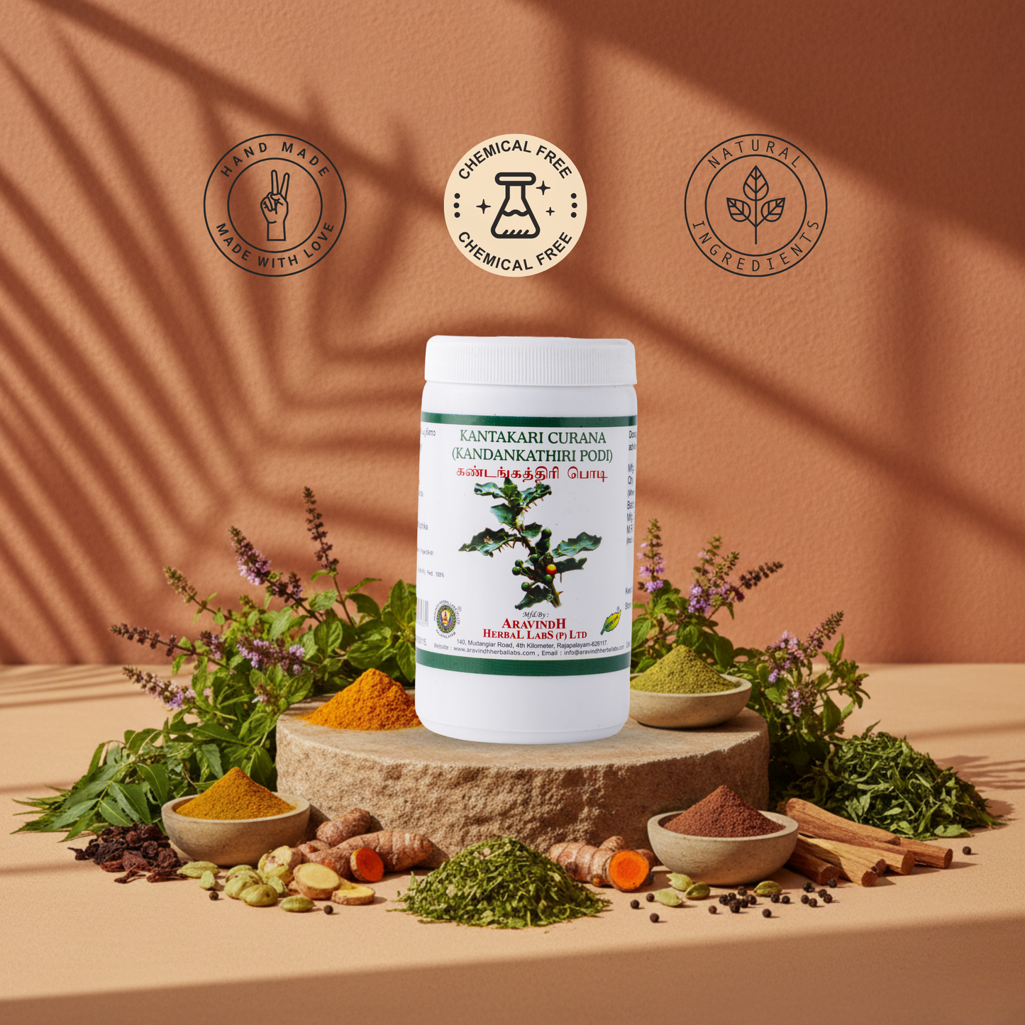 Discover Natural Wellness with Kandankathiri Podi: Your Herbal Support for Respiratory Comfort