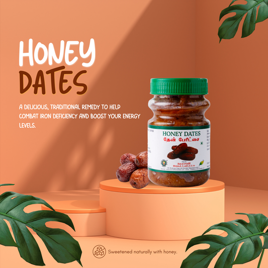 Boost Your Iron Levels Naturally with Aravindh Herbal Labs Honey Dates