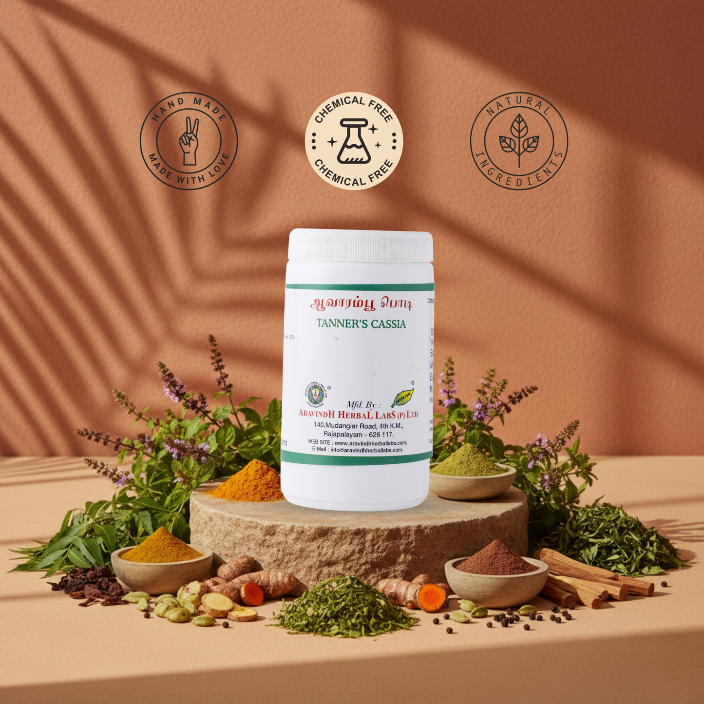 Avarampoo Podi - Natural Beauty Enhancer and Wellness Aid