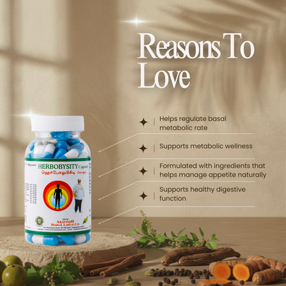 Herbobysity Capsules: Natural Herbal Support for Metabolic Wellness