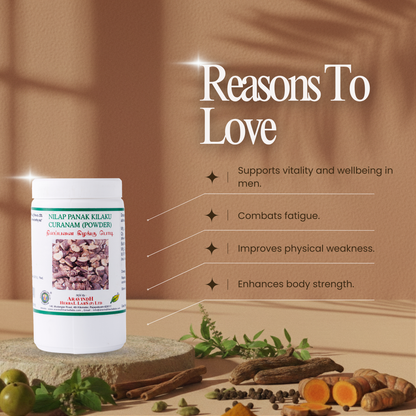 Boost Energy & Stamina with Organic Nilapanai Kilangu Podi (Black Musli Powder)