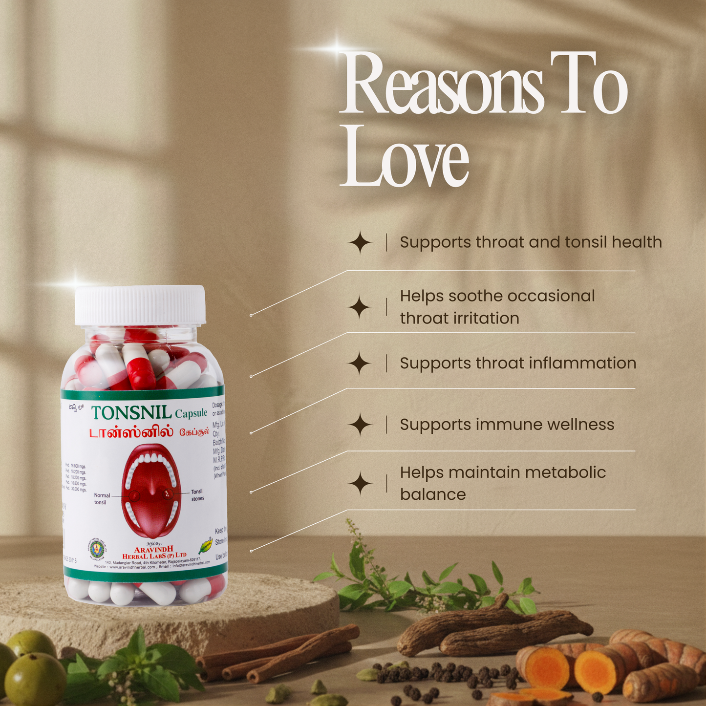 Tonsnil Capsule: Natural Siddha Support for Throat Wellness and Immunity