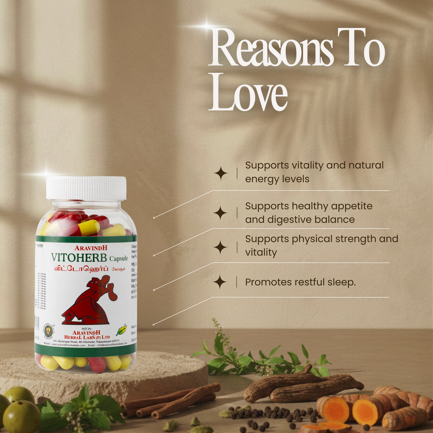 Vitoherb Capsule: Natural Herbal Support for Vitality and Wellness