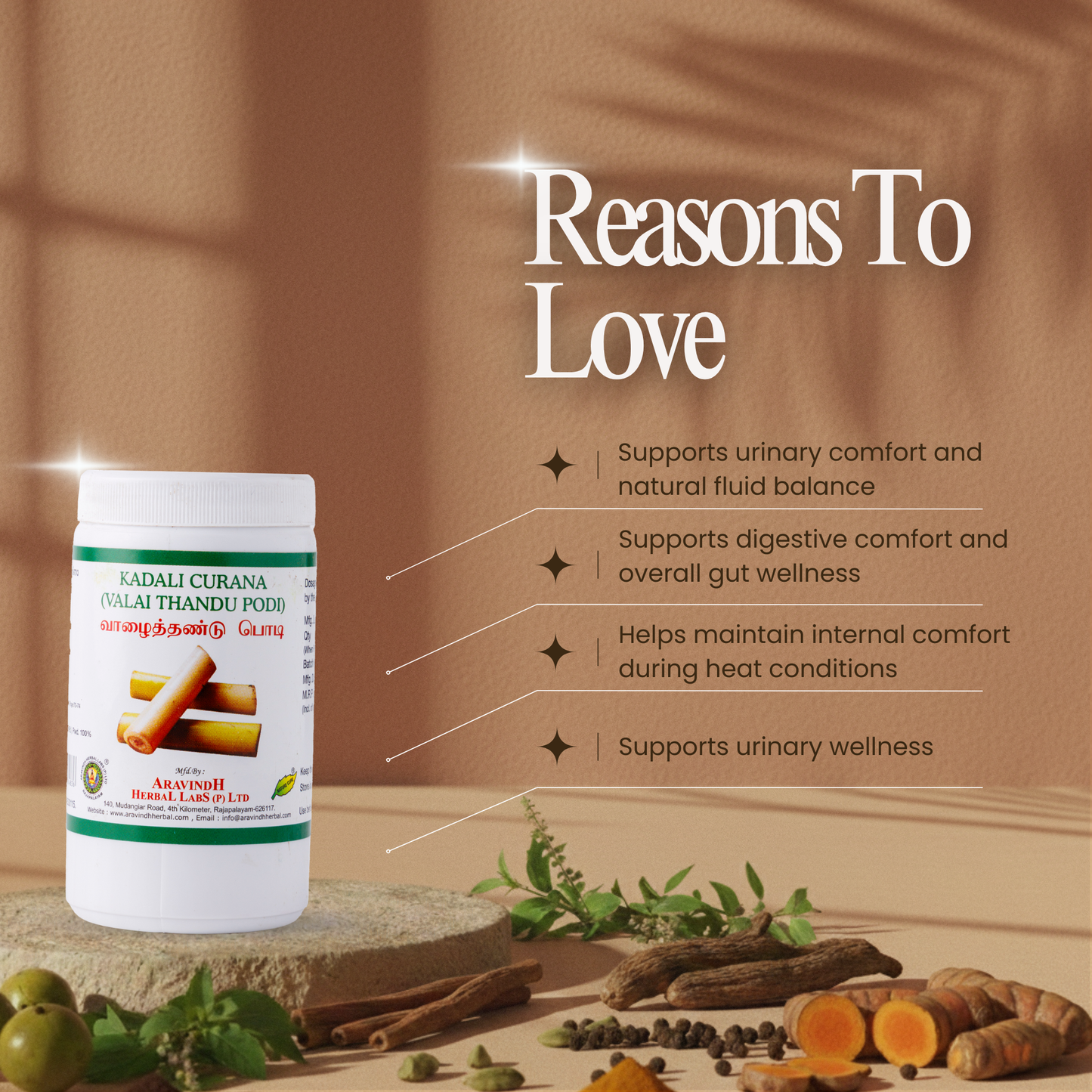 Valaithandu Podi: Ayurvedic Herbal Powder for Detoxification