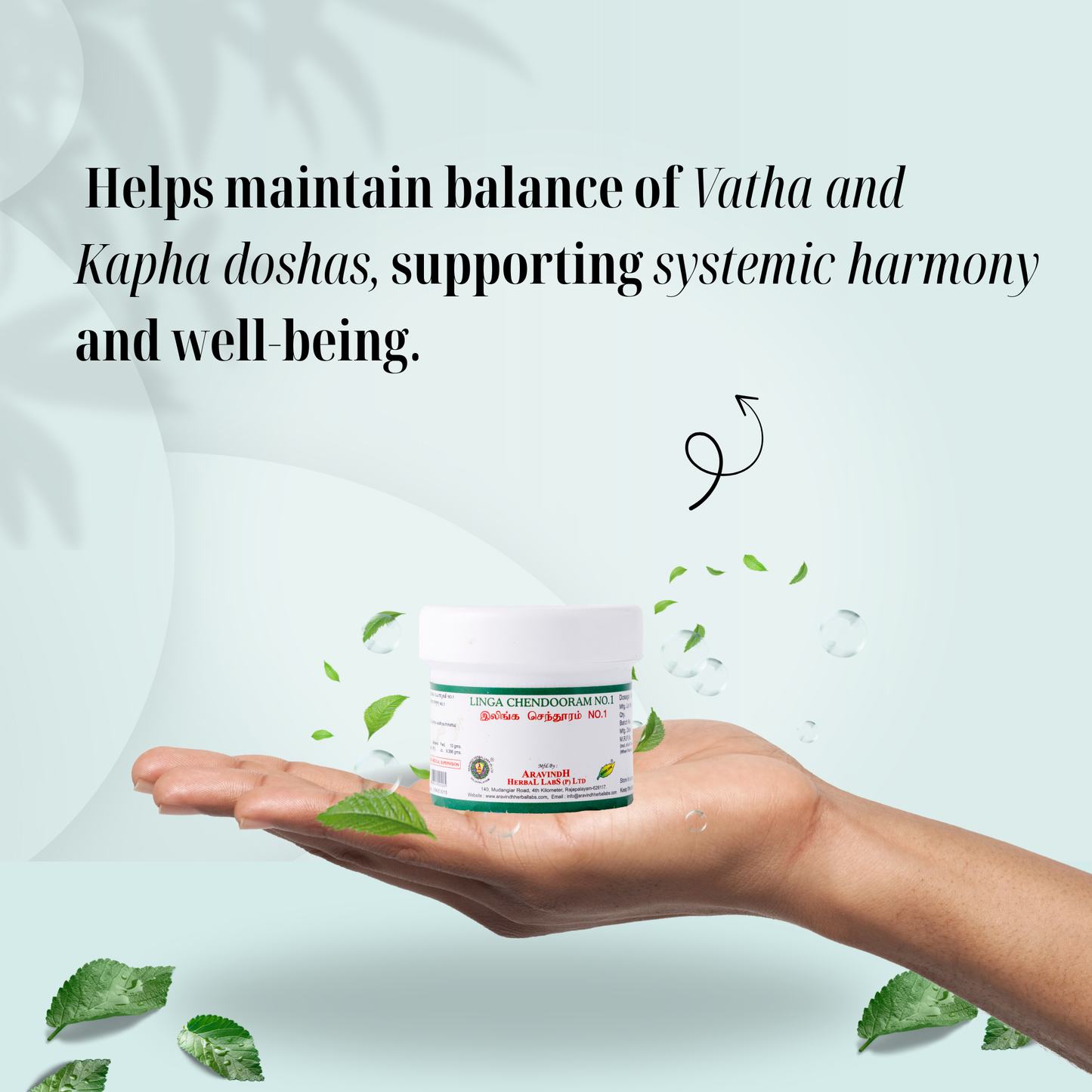 Linga Chenduram No.1: Traditional Siddha Mineral Formulation for Dosha Balance and Skin Wellness