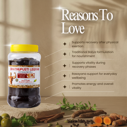 Dhathupushti (Spl) Legiyam: Siddha Solution for Immunity, Body Weakness, and Nervous System