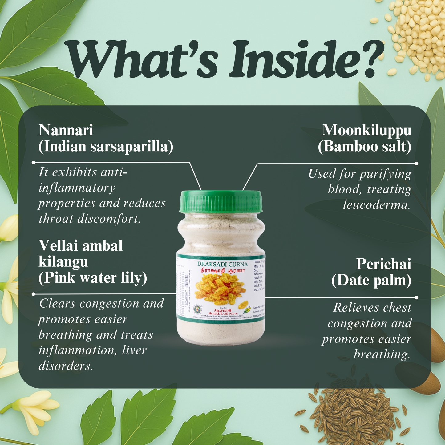 Draksadi Churna (Ay): A Natural Ayurvedic Blend for Respiratory and Digestive Health