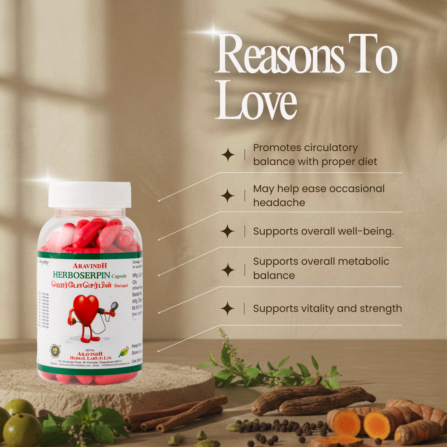 Support Circulatory Wellness Naturally with Herboserbin Capsules