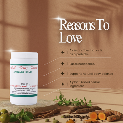 Kasini Keerai Podi: Ayurvedic Powder for Urinary, Kidney & Liver Wellness