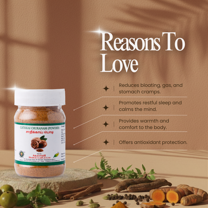 Find Digestive & Sleep Support: Catikkai Churanam (Jathikkai Podi)