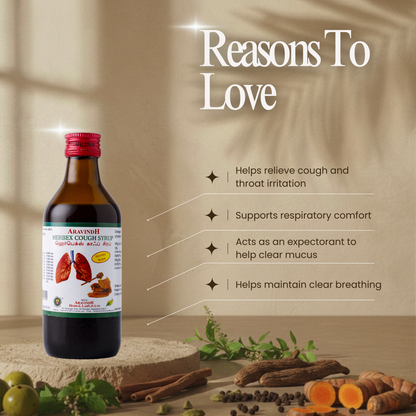Herbex Cough Syrup (Honey): Natural Siddha Support for Cough and Cold Wellness