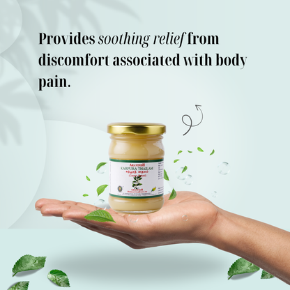 Karpoorathi Thylam (wax-based): Natural Siddha Support for Muscle Comfort, Body Wellness & Respiratory Ease