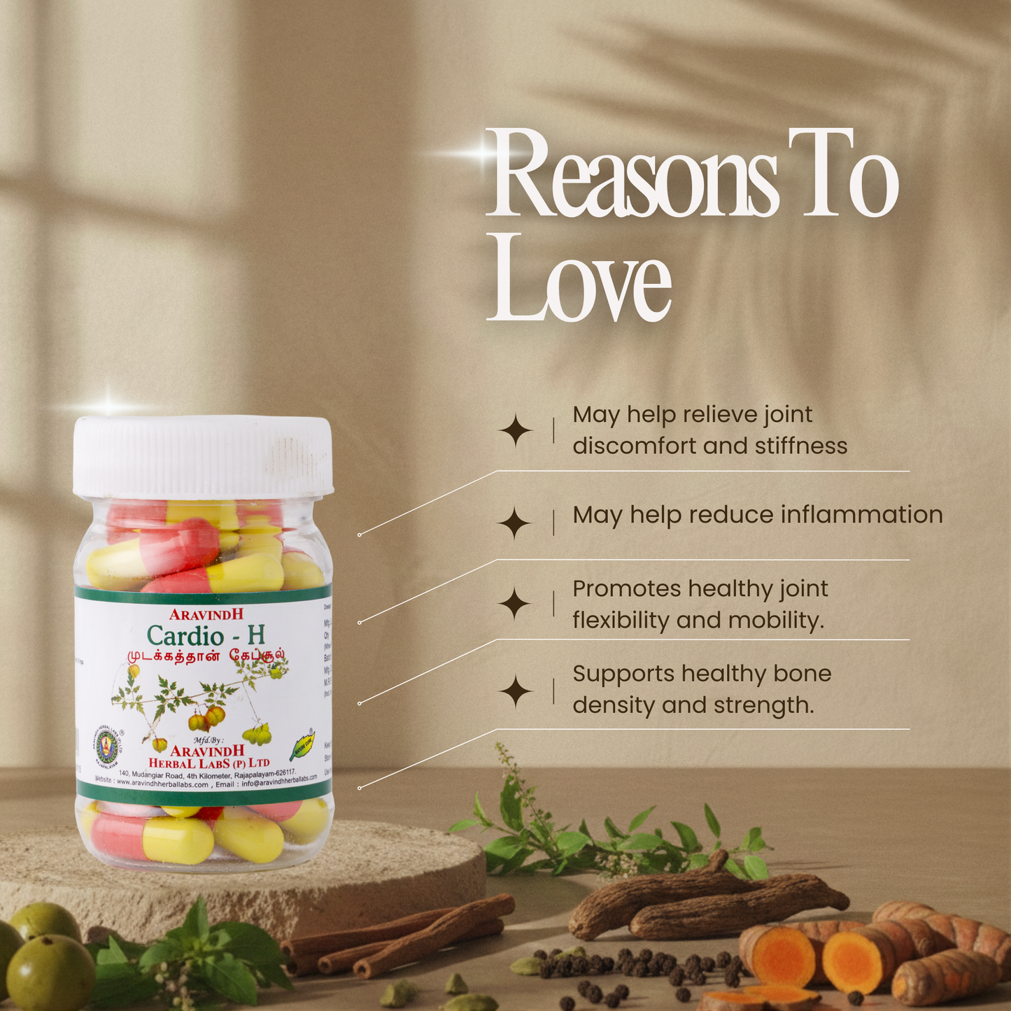 Support Healthy Joints and Nerve Wellness with Cardio-H Capsules: A Siddha Approach to Vata Balance