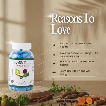 Cansure Capsules: Natural Herbal Support for Cellular Wellness and Immunity