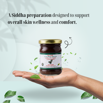 A.V.T.Pall Thylam (wax-based): Natural Siddha Support for Skin Wellness