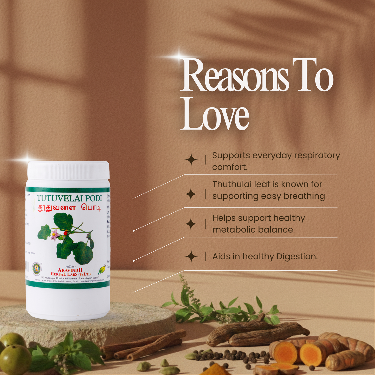 Thuthulai Podi: Natural Herbal Powder for Respiratory comfort