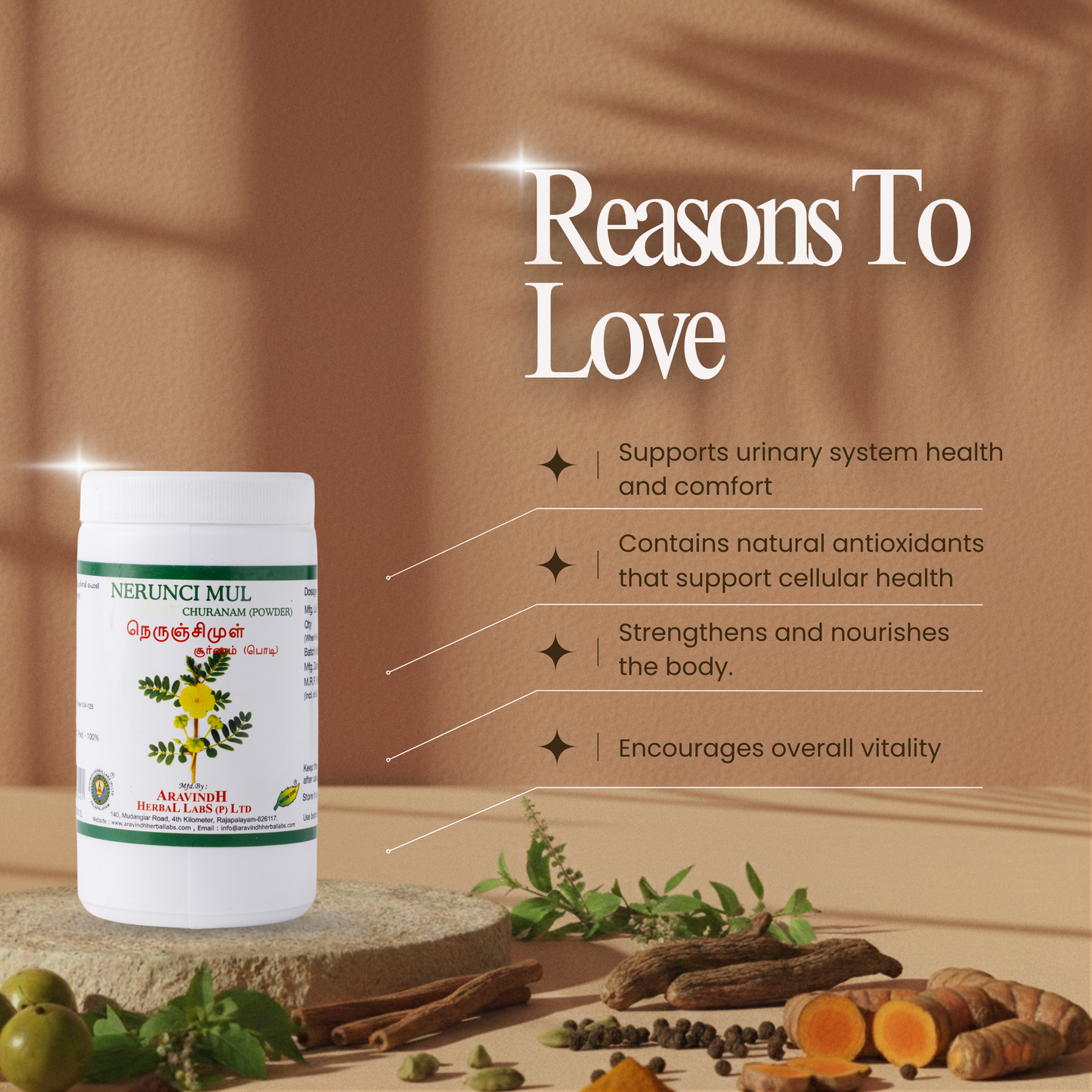 Nerunjil Podi: Traditional Herbal Support for Urinary Wellness and Vitality