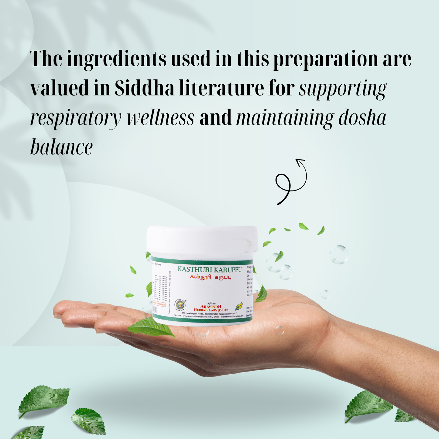 Kasthuri Karuppu – Classical Siddha Formulation for Respiratory Wellness Support
