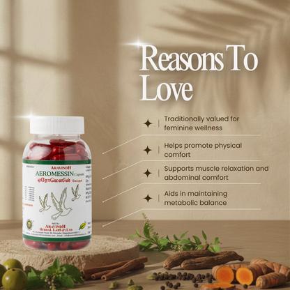 Aeromessin Capsule: Siddha-Based Wellness Support for Feminine Wellness