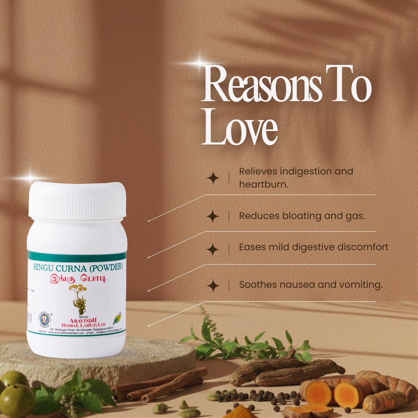 Enhance Digestion & Ease Gas Discomfort: Hingu Curana (Perungayam Podi)