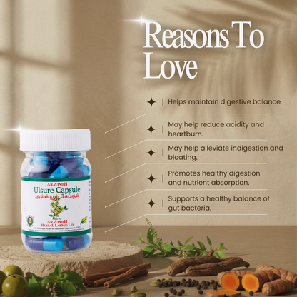 Support Digestive Wellness Naturally with Ulsure Capsules: A Siddha Approach to Digestive Harmony