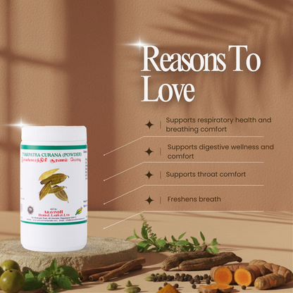 Calm Coughs Naturally: Tvakpatra (Lavangapathiri Podi) Curana