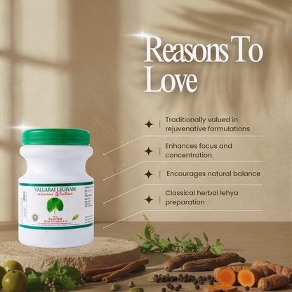 Vallarai Legiyam: Traditional Siddha Herbal Formulation for Mental Wellness