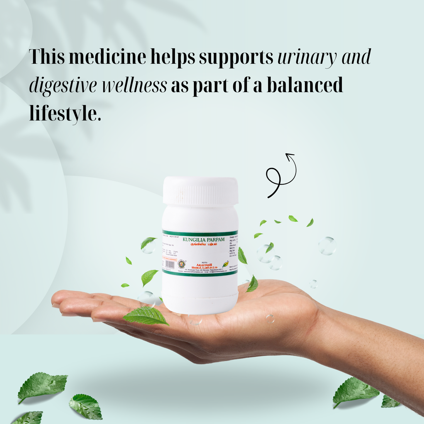 Kunkiliya Parpam – Classical Siddha Formulation for Urinary & Digestive Wellness Support