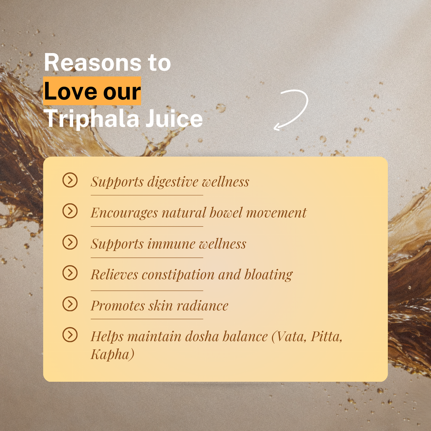 Triphala Juice – Support Dosha Balance & Immune Wellness with Siddha
