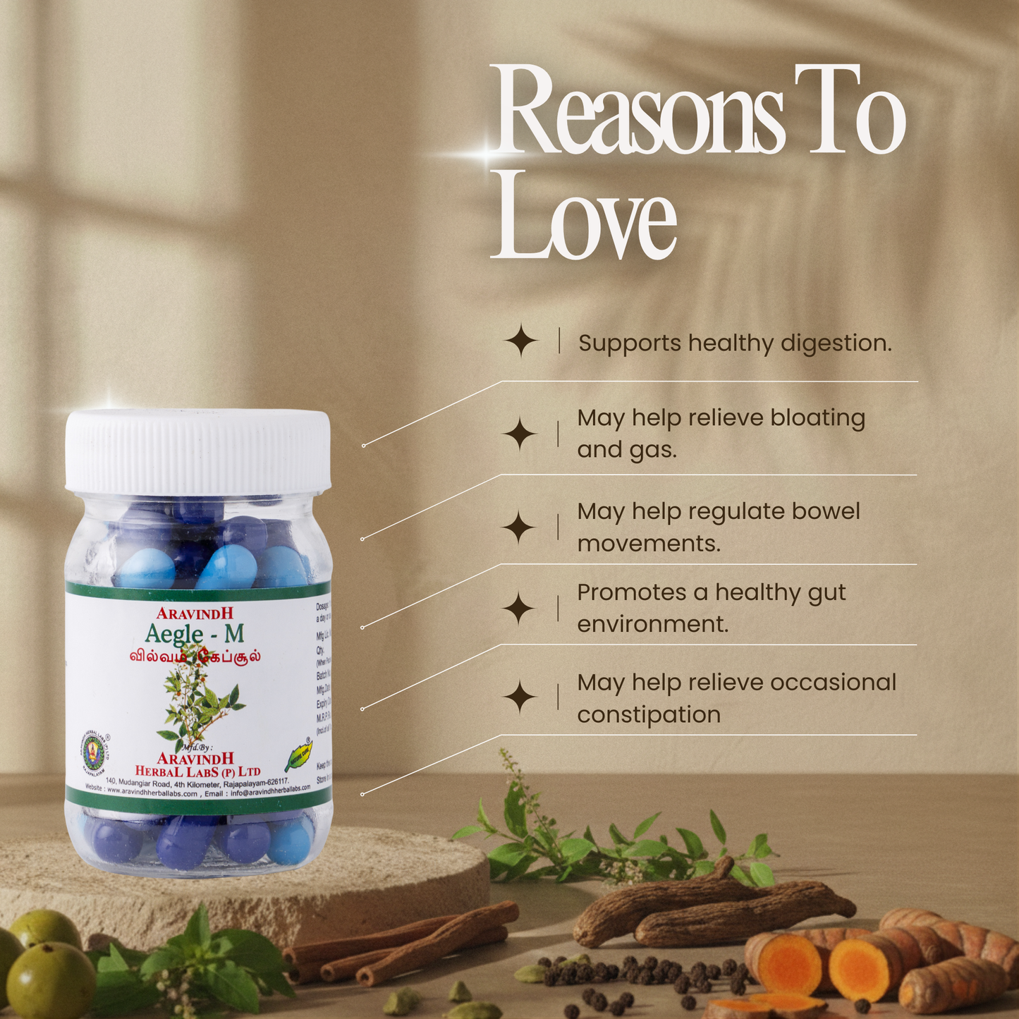 Aegle-M Capsules: Natural Siddha Support for Digestive Wellness and Urinary Comfort